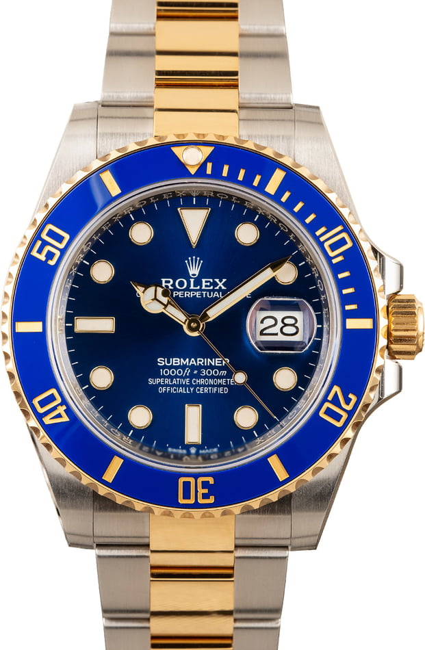 used rolex submariner blue