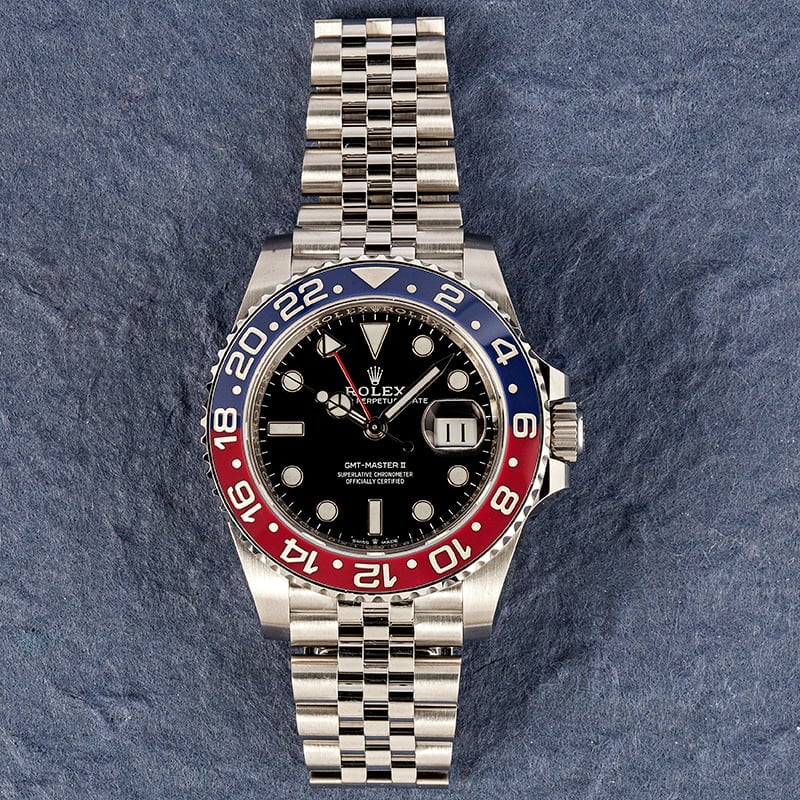 PreOwned Rolex GMT-Master II Ref 126710 Ceramic 'Pepsi' Bezel