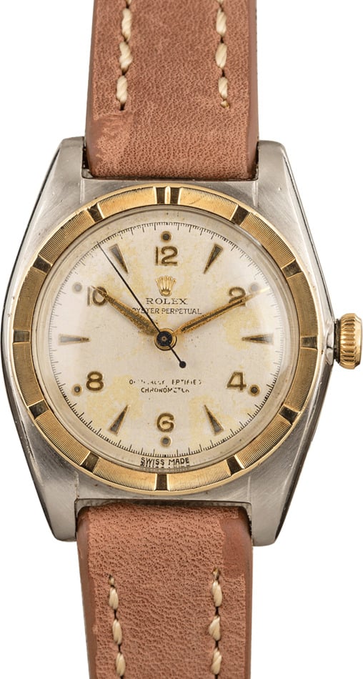 Rolex Oyster Perpetual Vintage Bubbleback 5015 34MM Steel & Yellow Gold (1962)