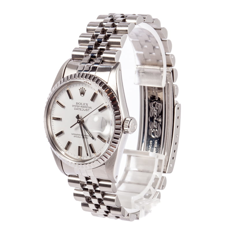 Pre-Owned Rolex Datejust 16030 White Dial