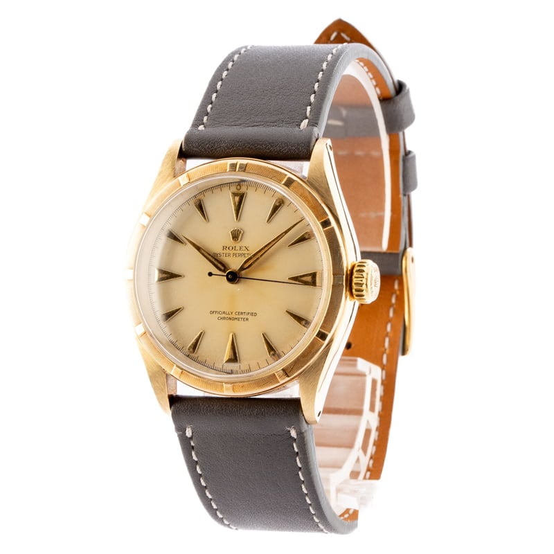 Vintage Rolex Oyster Perpetual 6085 Yellow Gold