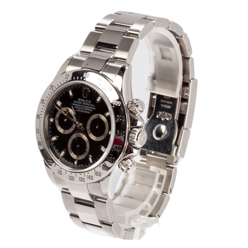 Rolex Steel Daytona 116520 Black Dial