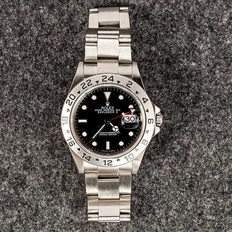 Pre-Owned Men's Rolex Explorer II 16570-BKSO