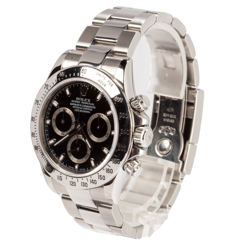 Rolex Stainless Steel Daytona 116520 Black