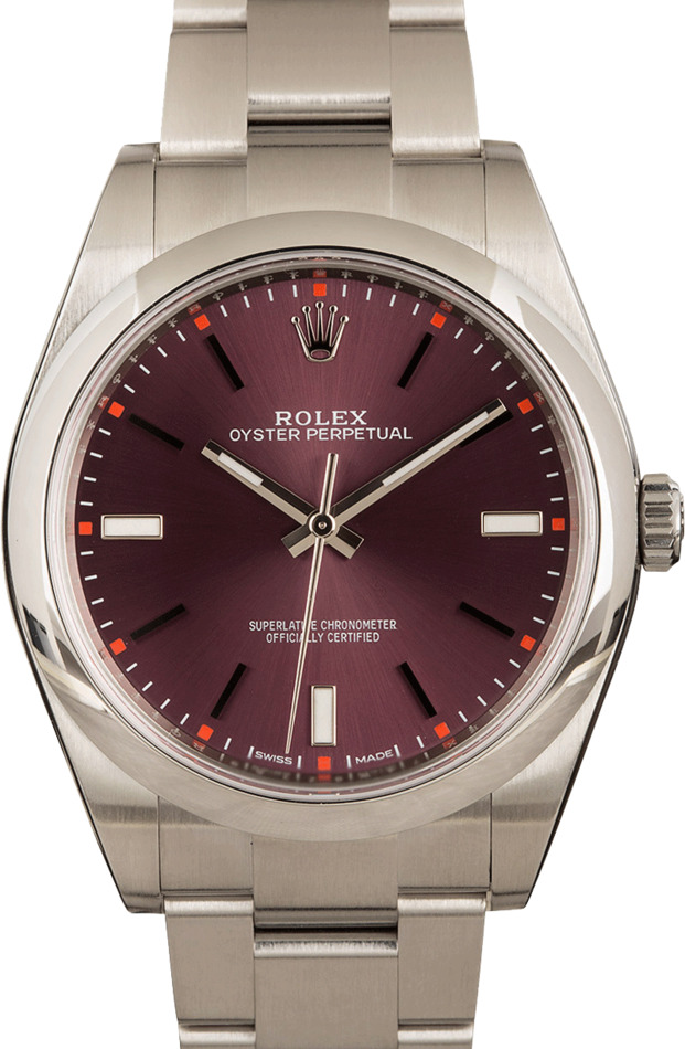 Rolex Oyster Perpetual 39MM 114300 Red Grape