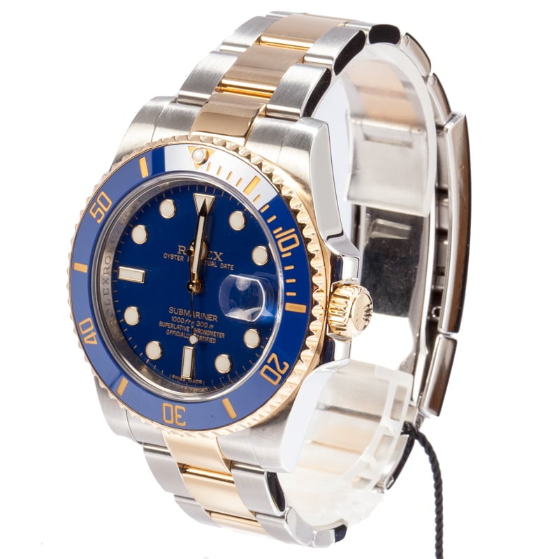 Men's Rolex Submariner 116613LB Sunburst Blue