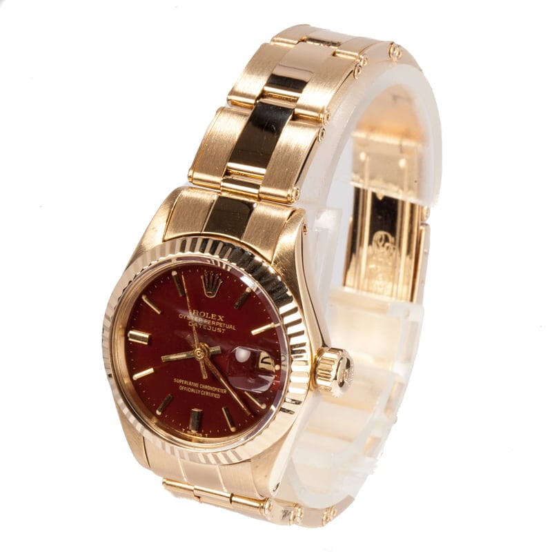 Womens Rolex Datejust 6917 Gold