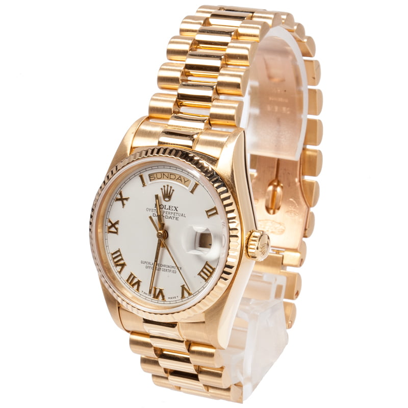 Men's Rolex Day-Date Presidential 18038 White