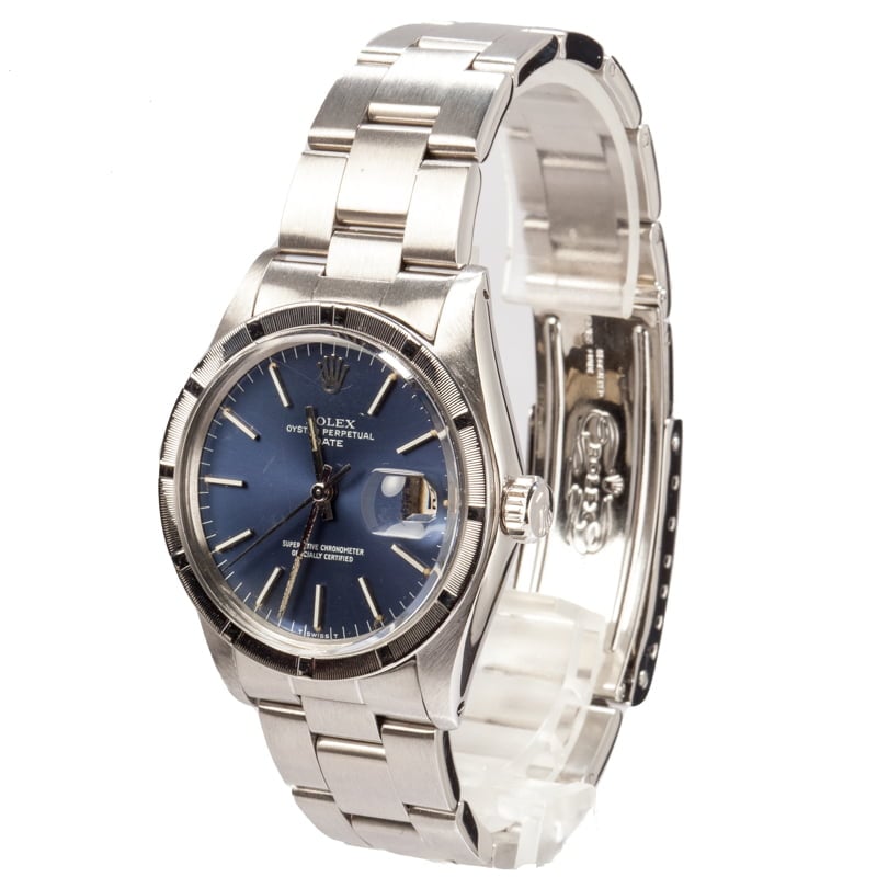 Rolex Date 1501 Blue Dial