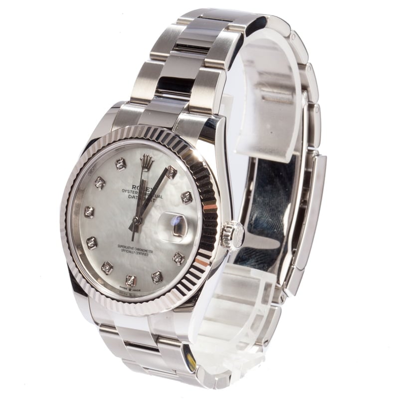 PreOwned Rolex Datejust 41 Ref 126334 Diamond Dial