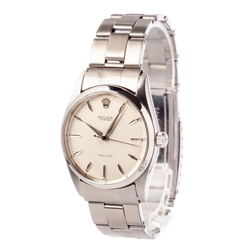 Rolex Oyster Perpetual 6424 Silver Dial