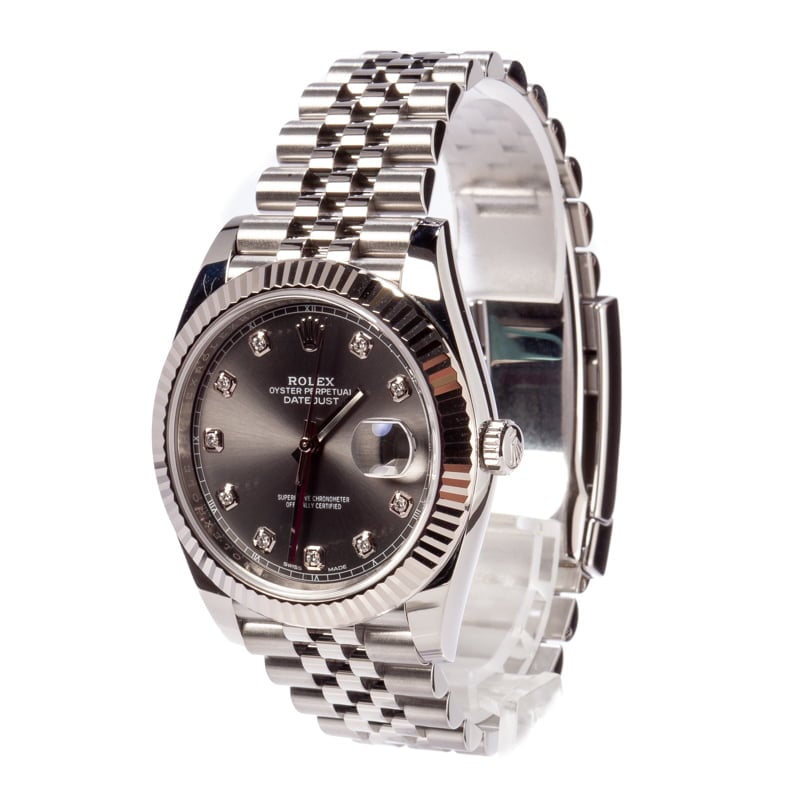 Rolex Datejust 41 Rhodium Dial 126334