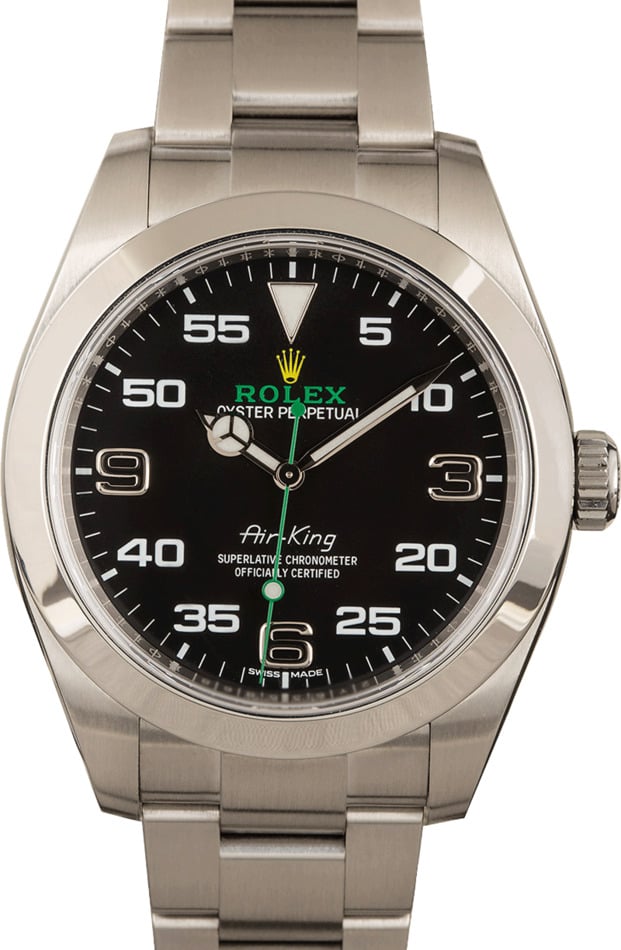 Rolex Mens Air-King 116900 Black Dial