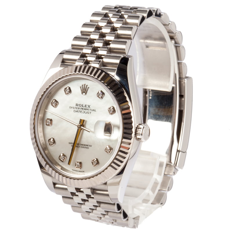 Rolex Datejust 41 Ref 126334 Mother of Pearl Dial