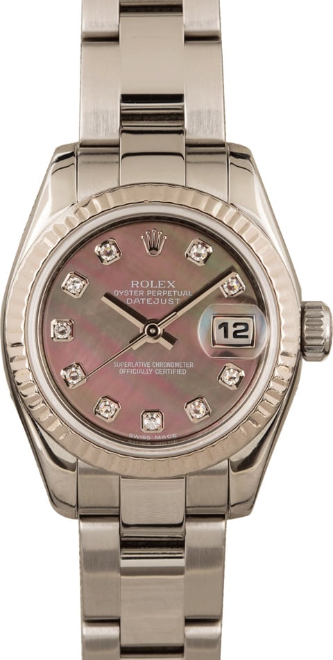Ladies Rolex Oyster Perpetual 179174 Diamond Dial