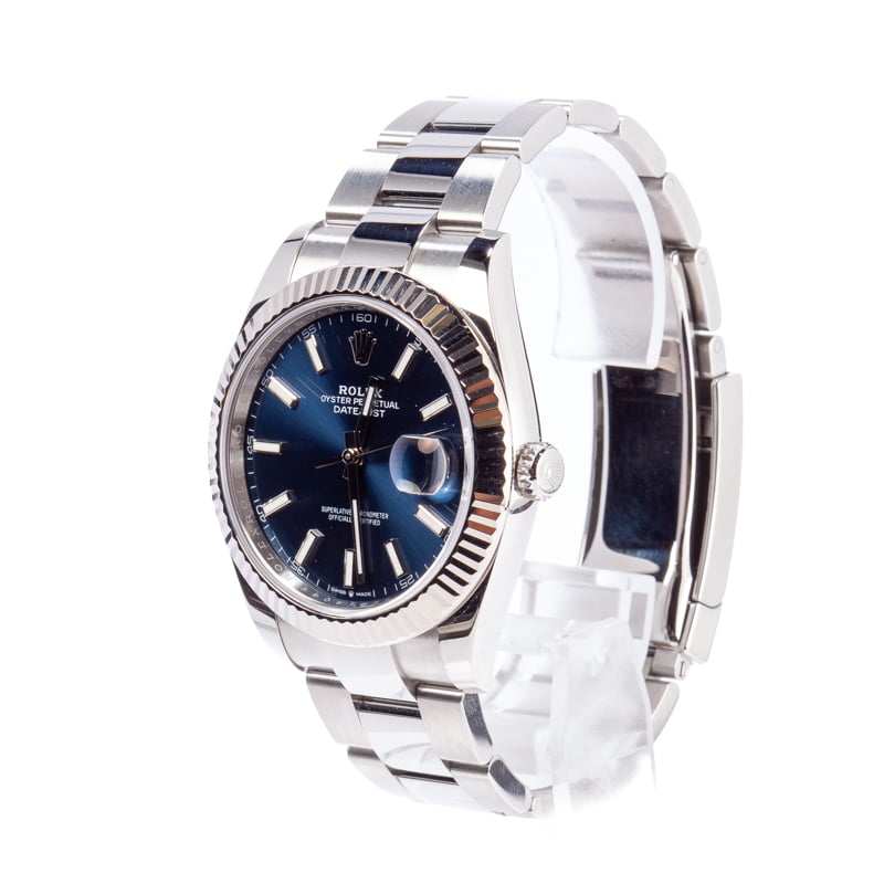 Pre Owned Rolex Datejust II Ref 126334 Blue Luminous Dial