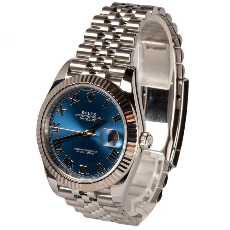 Rolex Datejust 41 Ref 126334 Blue Dial Steel Jubilee