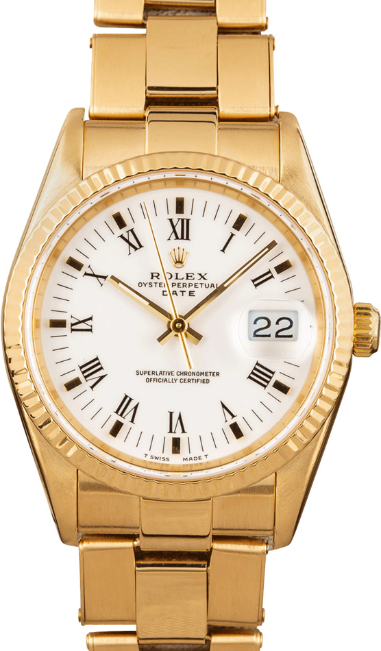 Rolex Date All Gold 15238