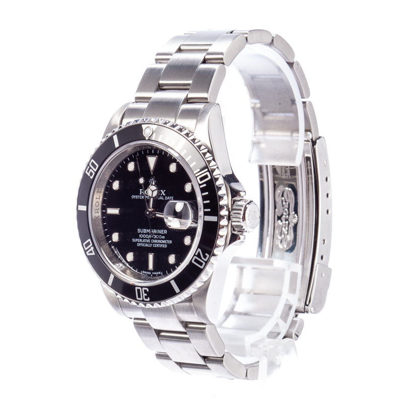 Rolex Oyster Submariner 16610 No Holes