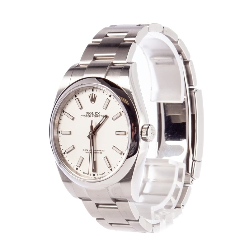 Rolex Oyster Perpetual 114300 White Dial