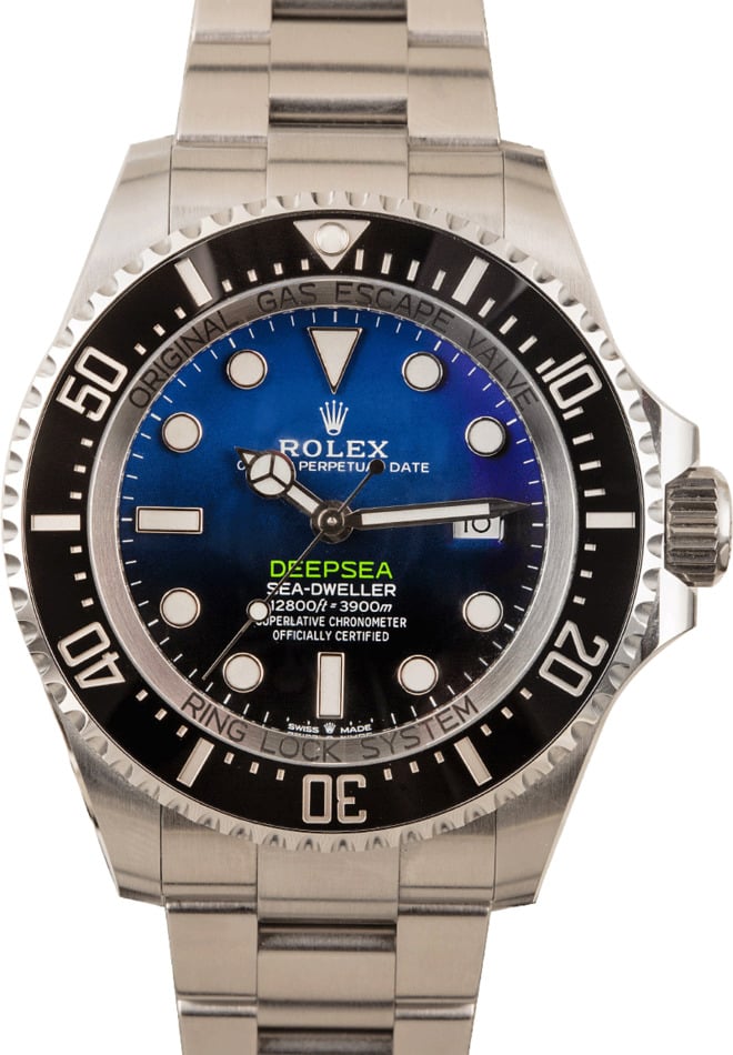 rolex deepsea blue dial