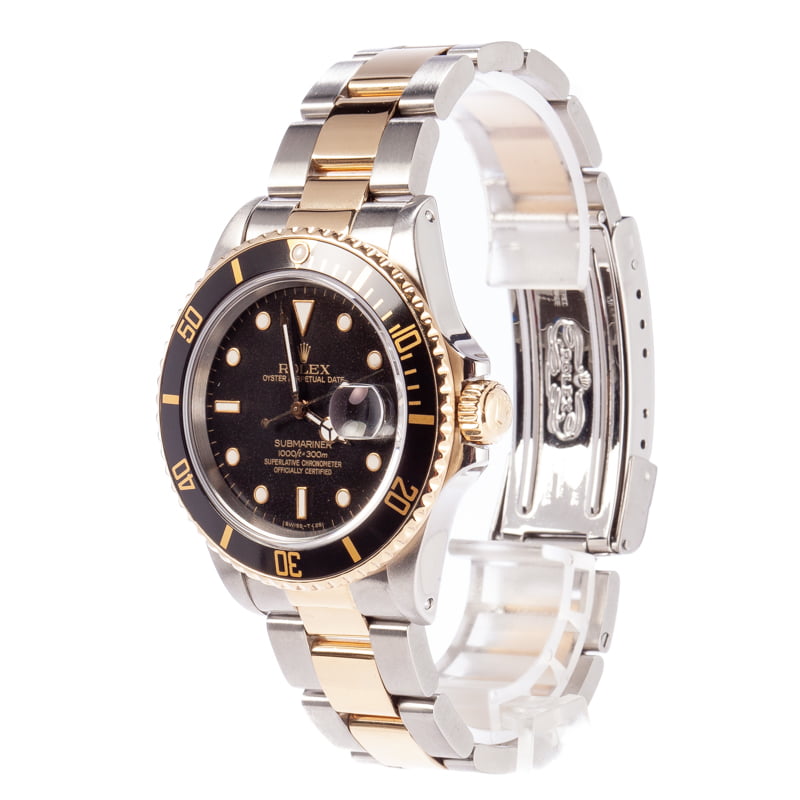 Used Rolex Submariner 16803 Two Tone Oyster