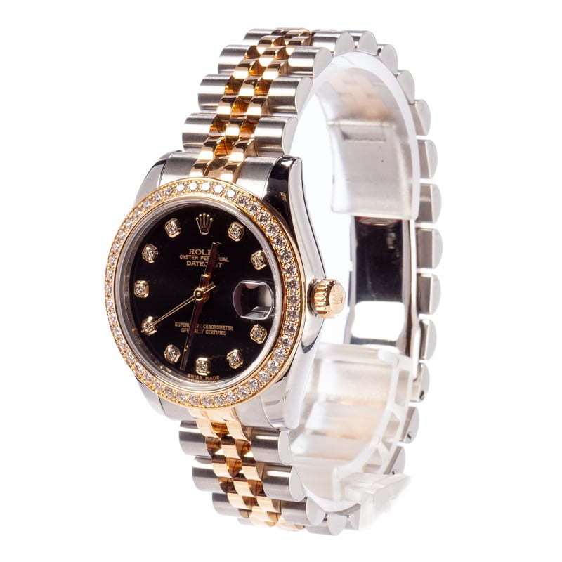 Pre Owned Rolex Datejust 31MM Ref 178383 Diamond Bezel