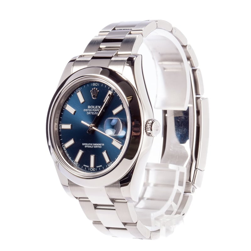 Rolex Datejust 116300 Blue Index