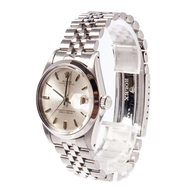 Rolex Date 1500 Vintage Steel Watch