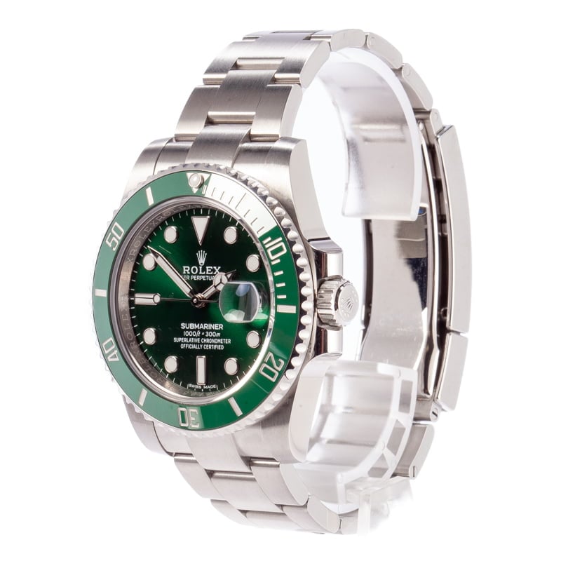 Submariner Rolex 116610V Green Anniversary