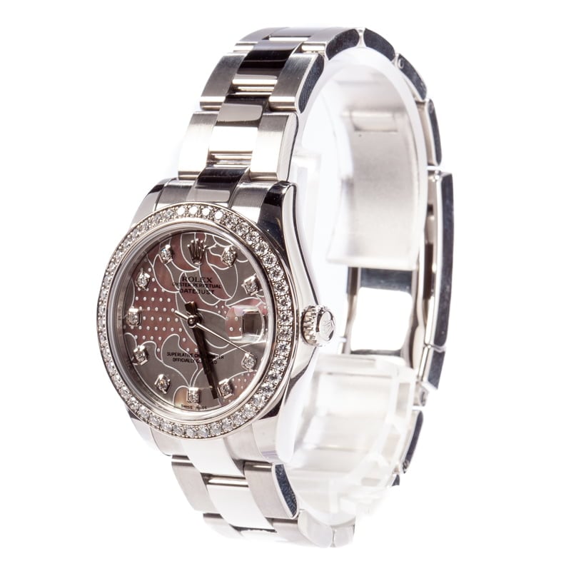 Mid-Size Rolex Datejust 178384 Mother of Pearl Dial