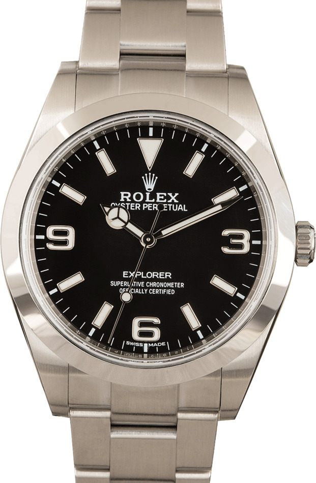 Rolex Explorer 214270 Black Arabic Dial