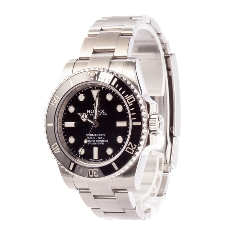 Pre-Owned Rolex Submariner 114060 Black Dial