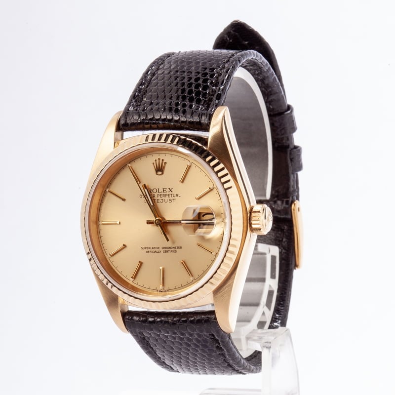 Mens Rolex Datejust 16018 Champagne Dial