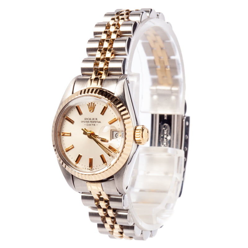 Ladies Rolex Datejust 6917 Stainless Steel & Yellow Gold