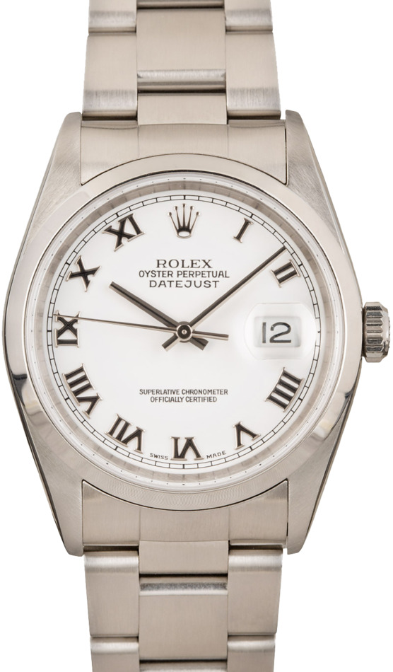 Rolex Datejust 16200 White Roman