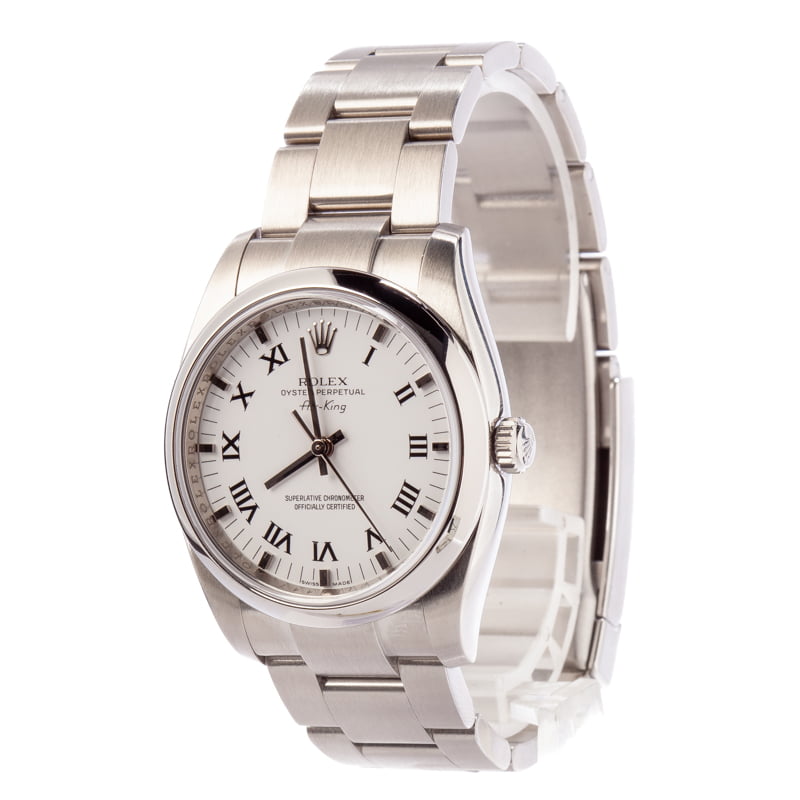 PreOwned Rolex Air King 114200 White Dial