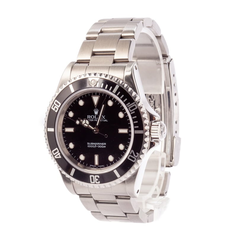 Pre-Owned Rolex Submariner 14060M Black Dial