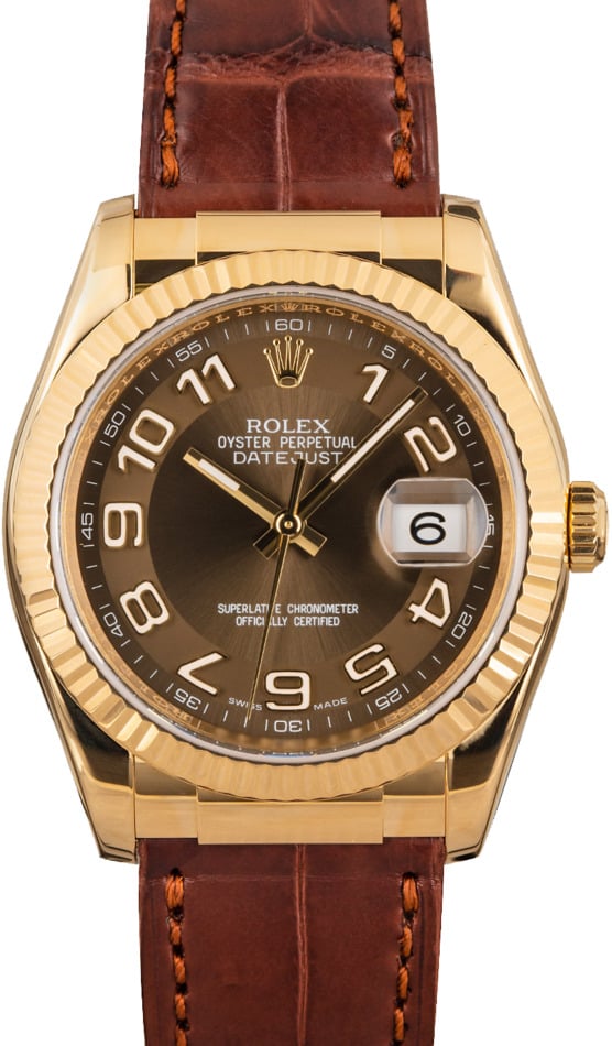 Rolex Datejust 116138 18k Yellow Gold