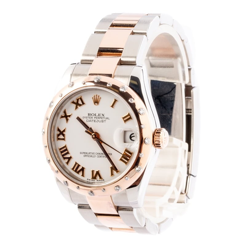 Ladies Rolex Datejust 178341 Steel & 18k Everose Gold