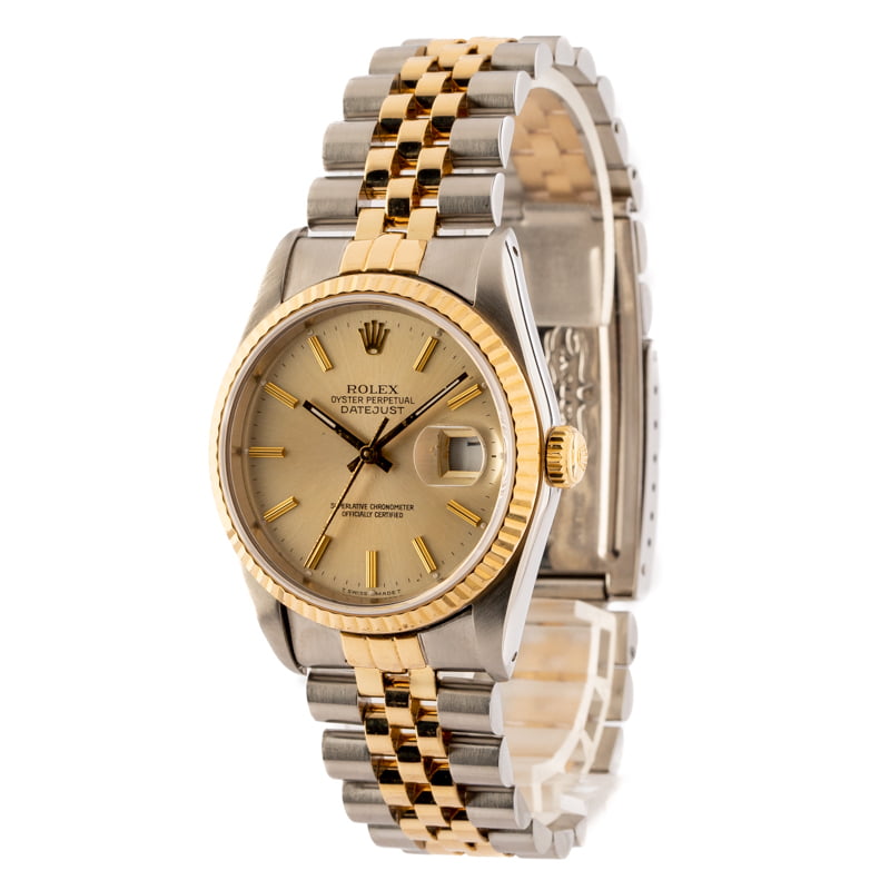 Rolex Datejust 16233 Gold & Steel