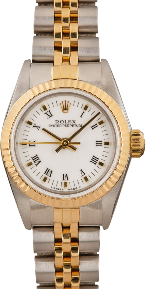 Ladies Rolex Oyster Perpetual 67193 White Dial