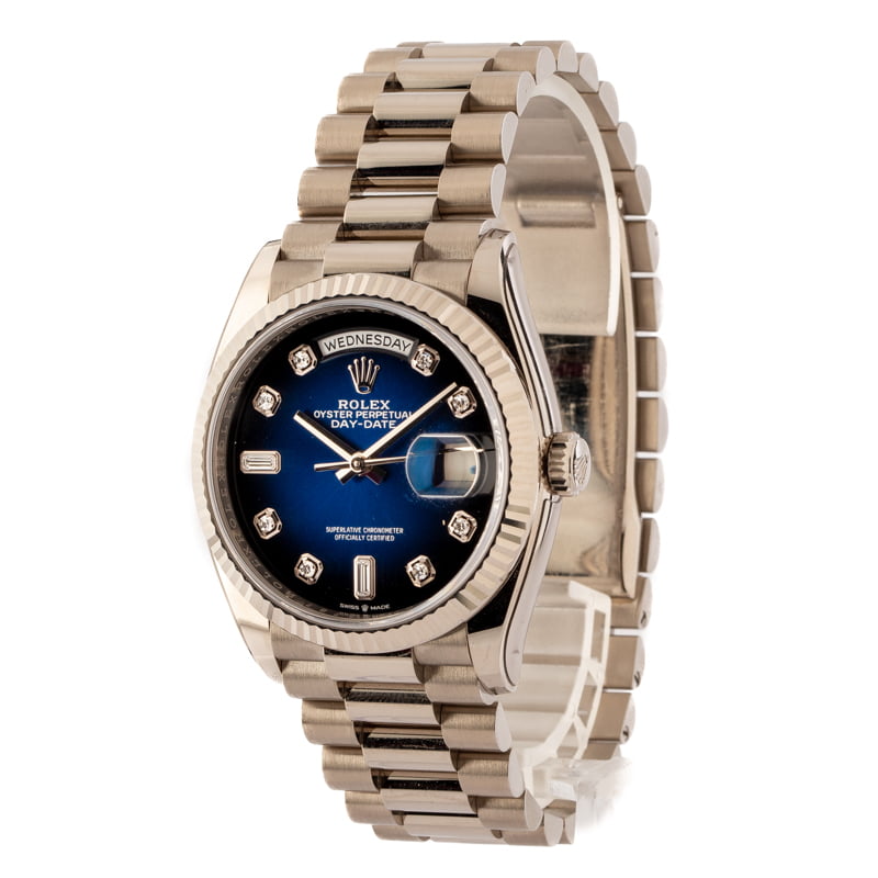 Rolex Day-Date President 128239 Blue Diamond Dial