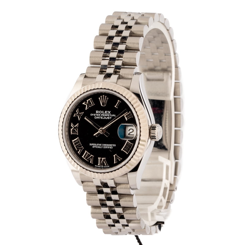 Used Rolex Datejust 278274 Black Roman