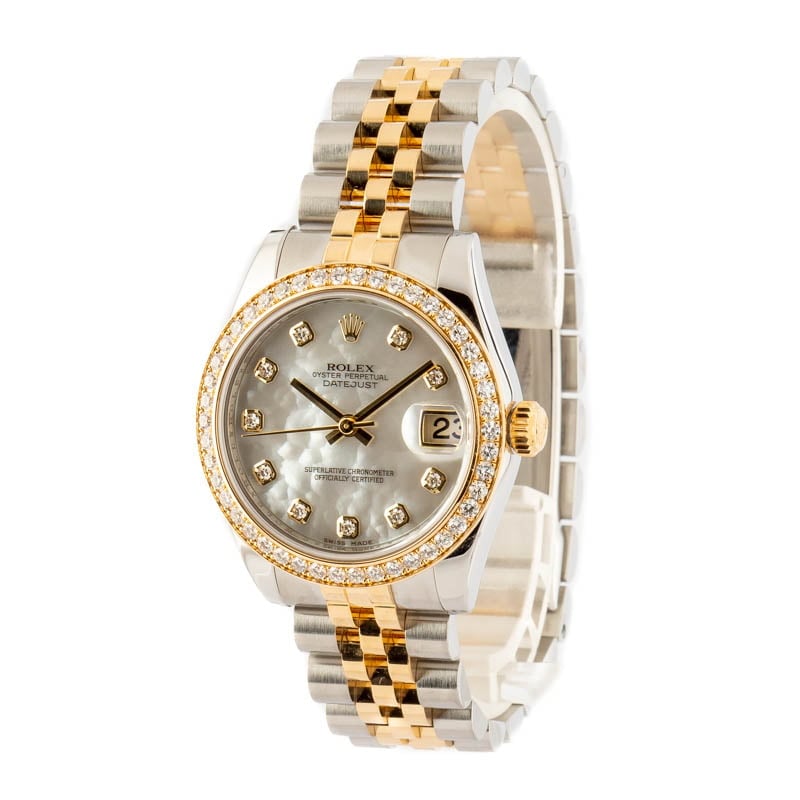 Pre-Owned Rolex Datejust 178383 Diamond Dial and Bezel