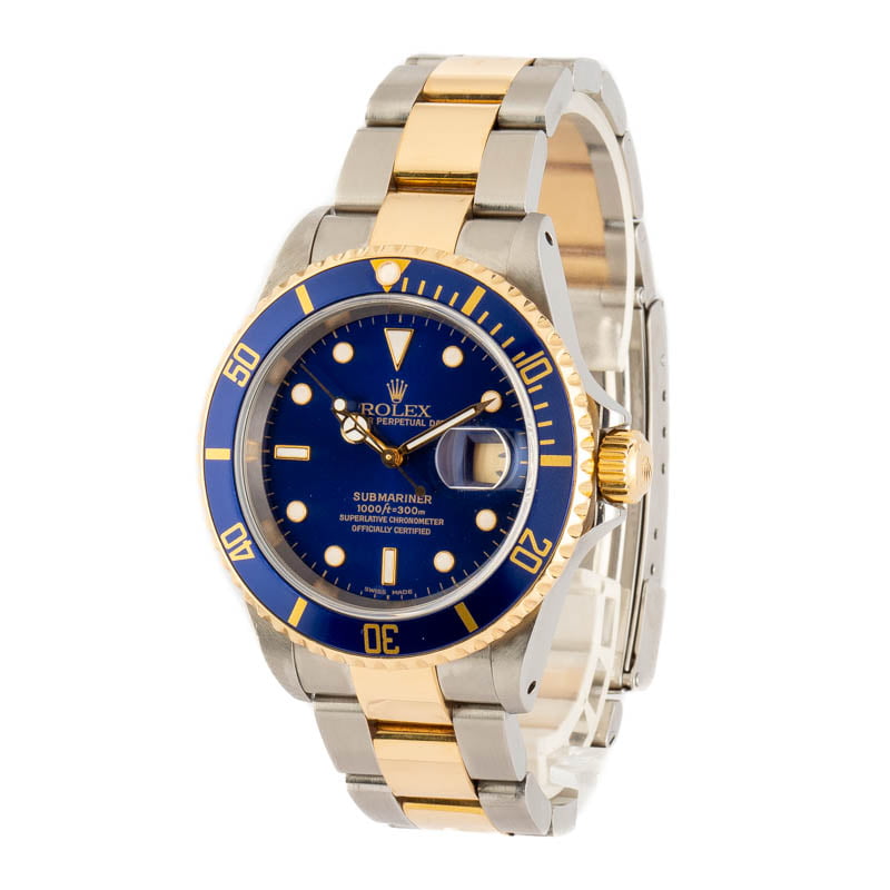 Rolex Submariner 16613 Blue Dial & Bezel