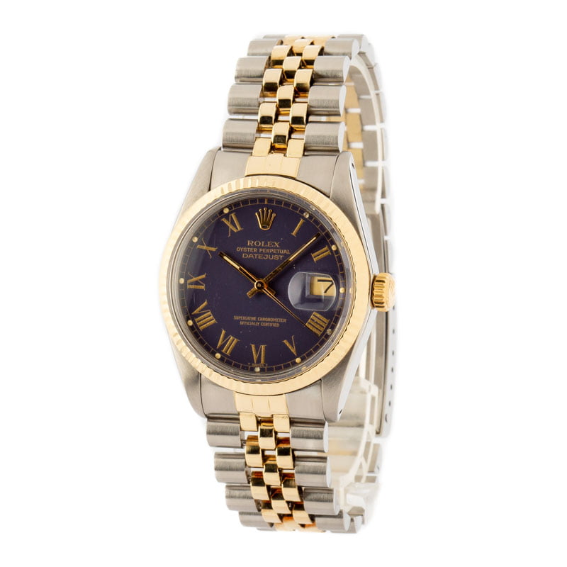 Pre-Owned Rolex Datejust 16013 Blue Roman Dial