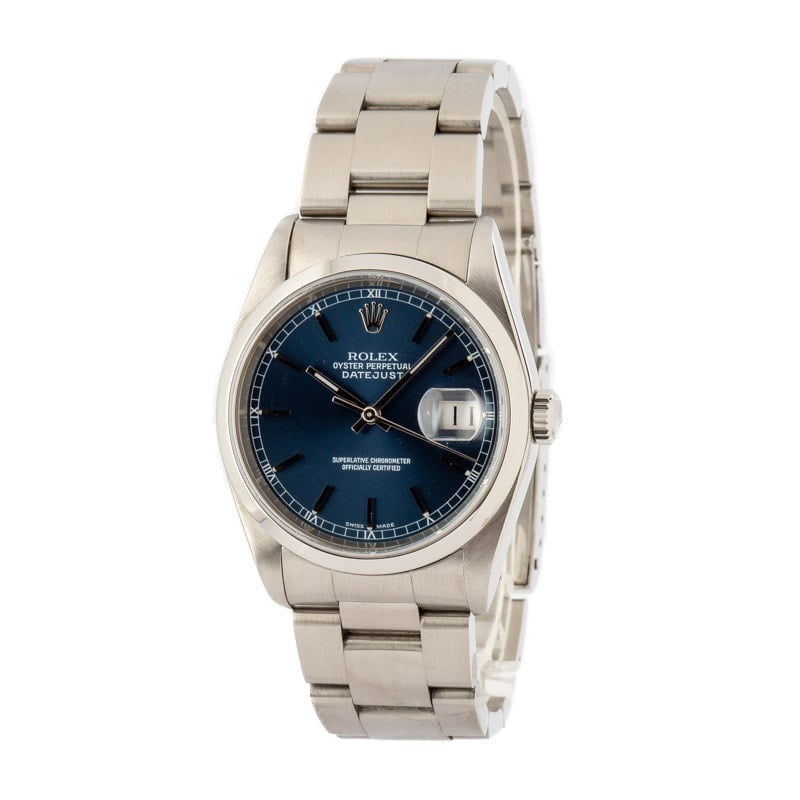 Rolex Datejust 16200 Blue Dial