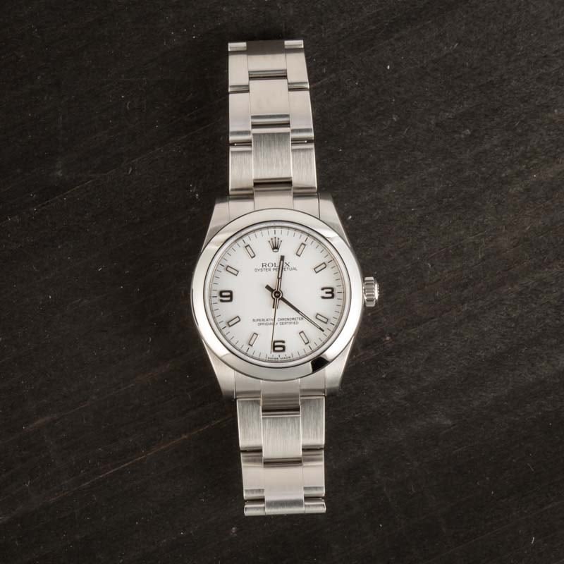 Rolex Oyster Perpetual 177200 White Dial