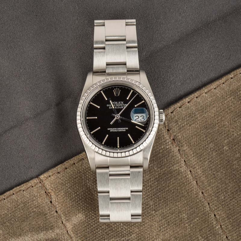 Pre-Owned Rolex Datejust 16220 Stainless Steel